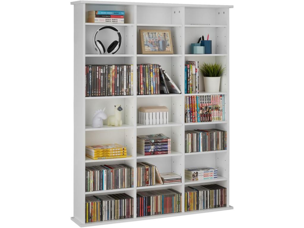 White Jukebox Shelf 105.4x136x19 cm (WxHxD) EPDX91208