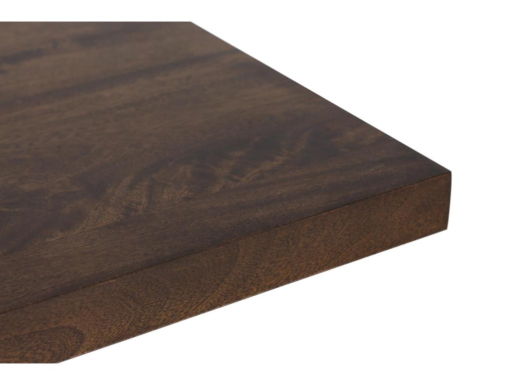 Marrón mango wood dining table. Giner y Colomer. 76x90x170 HBIE21052