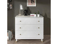 Decohaute 3-Drawer Children's Chest of Drawers 100cm White UBKF60519