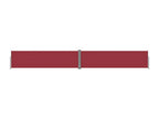 Retractable side awning, red, 140x1000 cm, PQEG77418