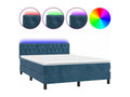 Decohaute bed base with dark blue LED mattress 140x200 IHTA21072