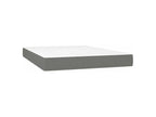 Decohaute bed base with dark grey mattress 140x200 fabric TKWL64543