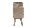 Grey TV stand 130x35x51 cm Raw solid mango wood ITSH04583