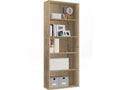 Bookcase/storage unit in golden oak finish - W- 75.50 x H- 196.50 x D- 33 cm EPLD44463