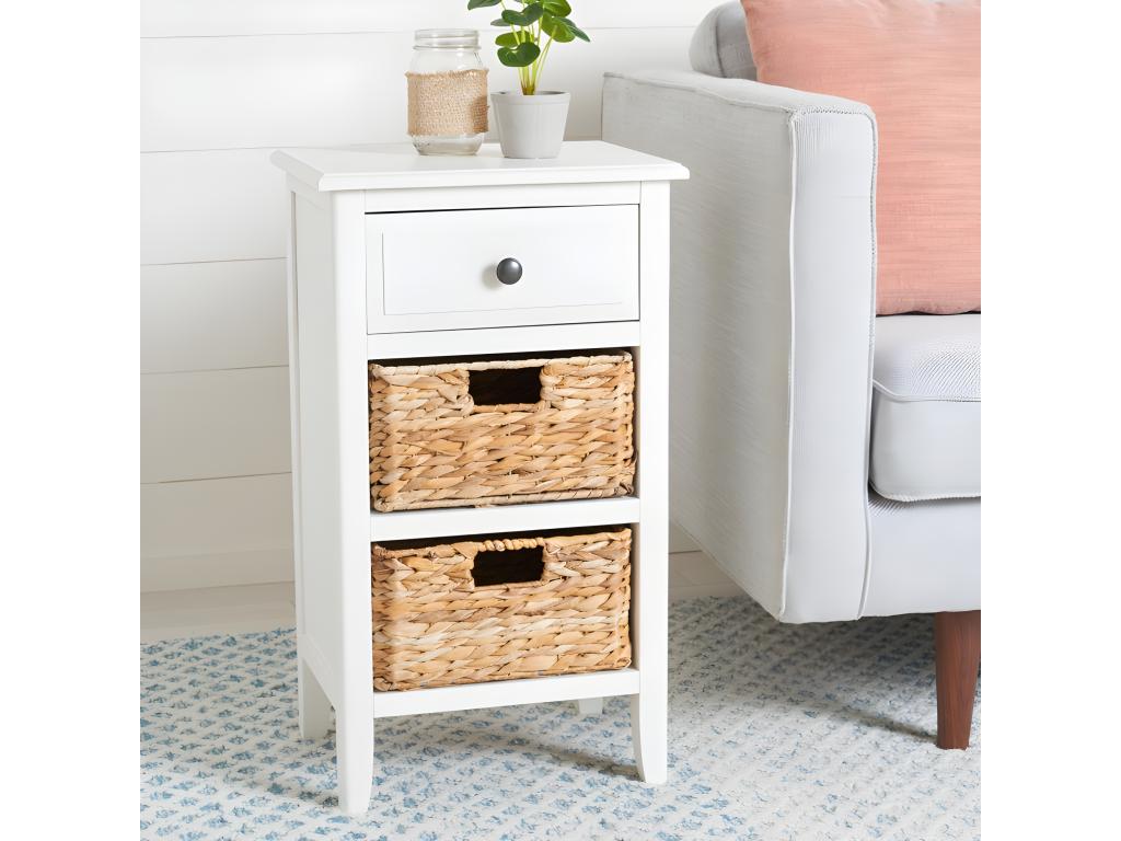 Torn and white side table 30x38x70.1 cm - Decohaute PVFV85257