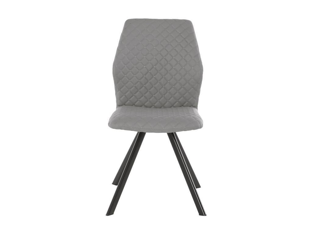 Isobel - 2-piece grey PU dining chair OJWO70894