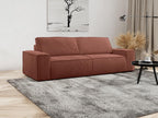 Decohaute LNHQ31898 4-seater convertible sofa in pink corduroy
