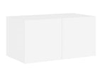 RATL76101 4-Piece White Engineered Wood LED TV Wall Unit