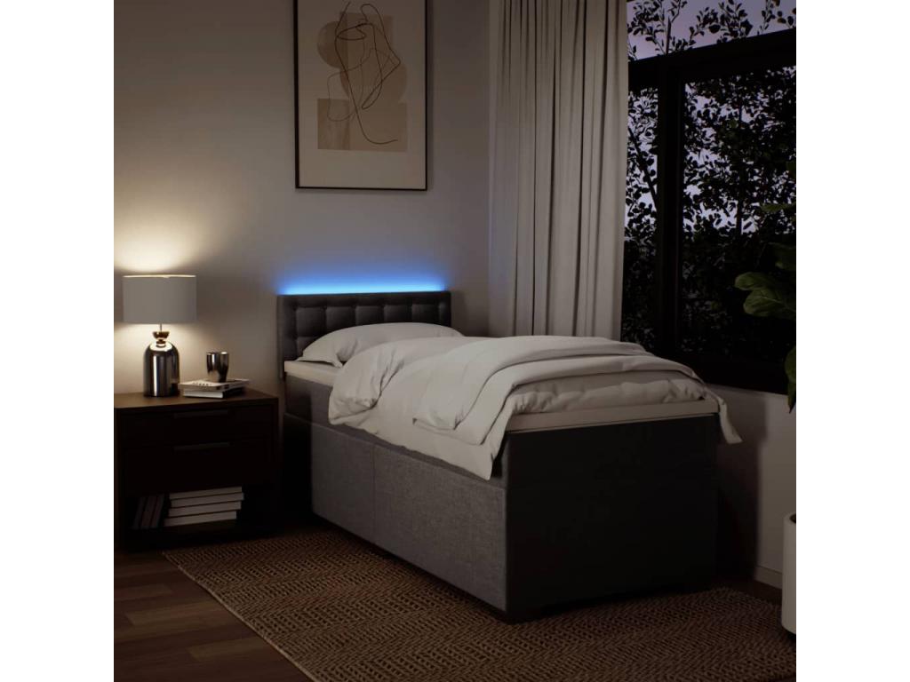 Chezlova bed base with Chezlova mattress 90x190 cm Fabric UDAX72980