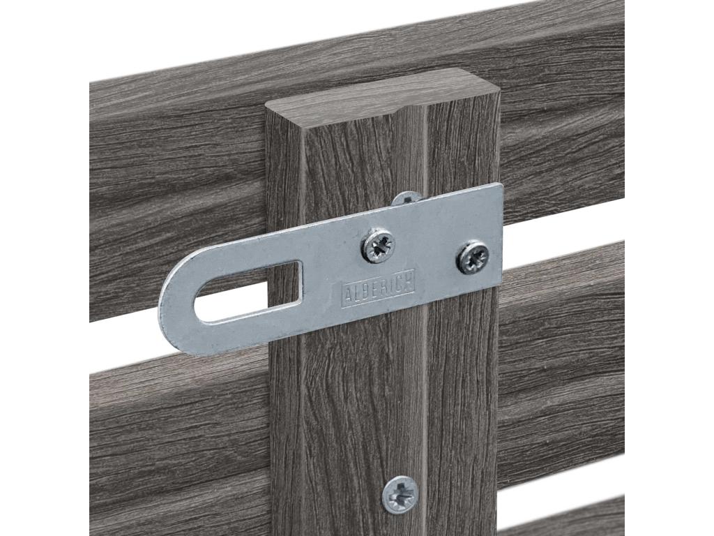 Decohaute Recycled Wood Headboard, Japanese Style, with Legs, 80x115cm, Fits 80cm Beds - Ash Wood GMLA72114