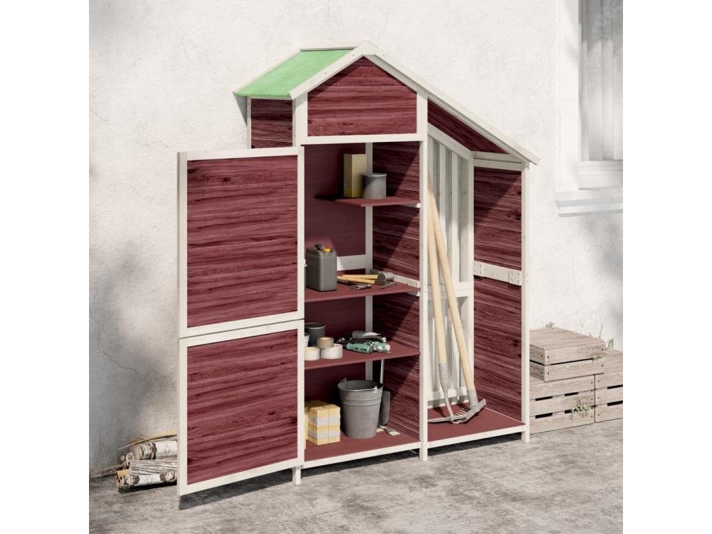 Chezlova garden tool shed 120x53.5x170 solid pine wood EZDF49084