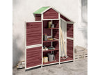 Chezlova garden tool shed 120x53.5x170 solid pine wood EZDF49084