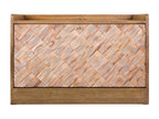 Brown wooden shoe bench 80x38x53 NPCY23745