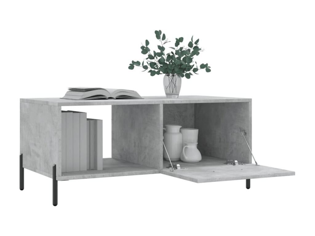 Concrete grey coffee table 90x50x40 engineered wood JAMF41920
