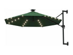 Wall-mounted parasol with silver metal pole 02 0008697 JHRU75722