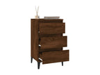 Brown oak bedside table 40x35x70 cm engineered wood VJFW53896