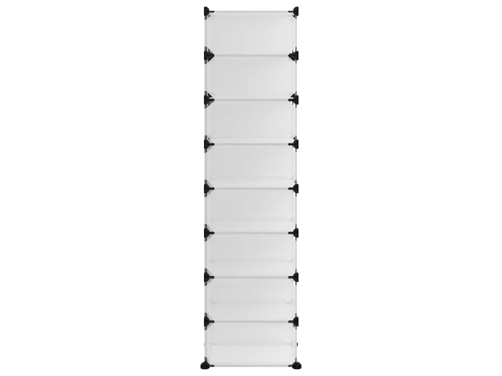 Transparent Shoe Rack 93x36.5x140 PP AGFD53559