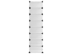 Transparent Shoe Rack 93x36.5x140 PP AGFD53559