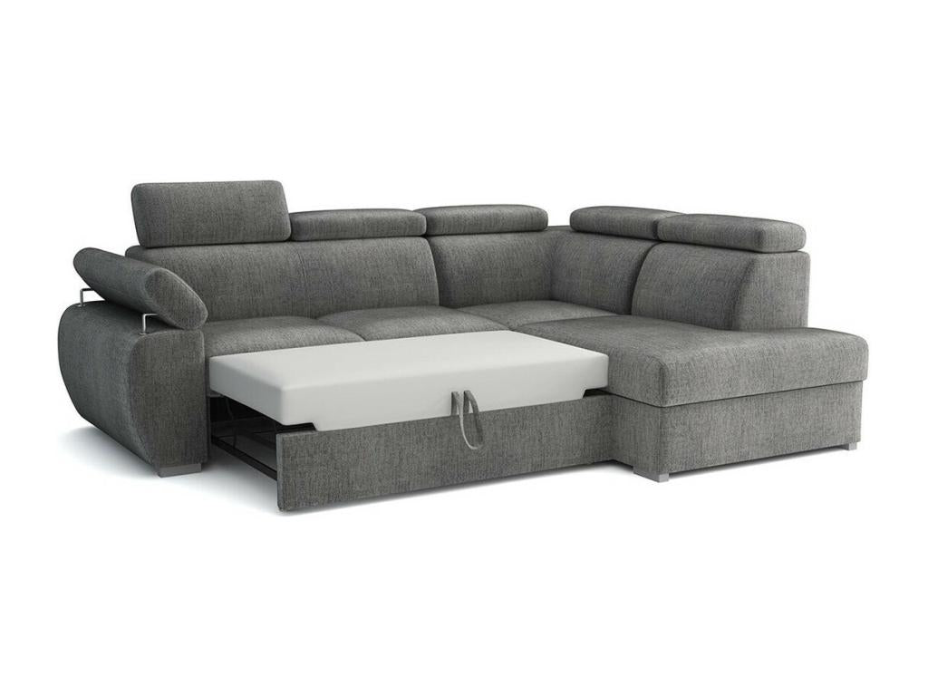 Decohaute 161 Blue Corner Sofa with Sleeping Function and Bed Box, 260x200x85cm GCTS87029