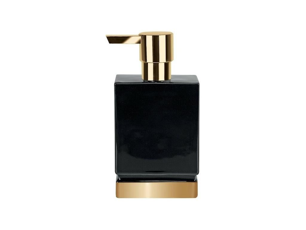 ROMA Ceramic Soap Dispenser Black / Gold Decohaute OMTF21763