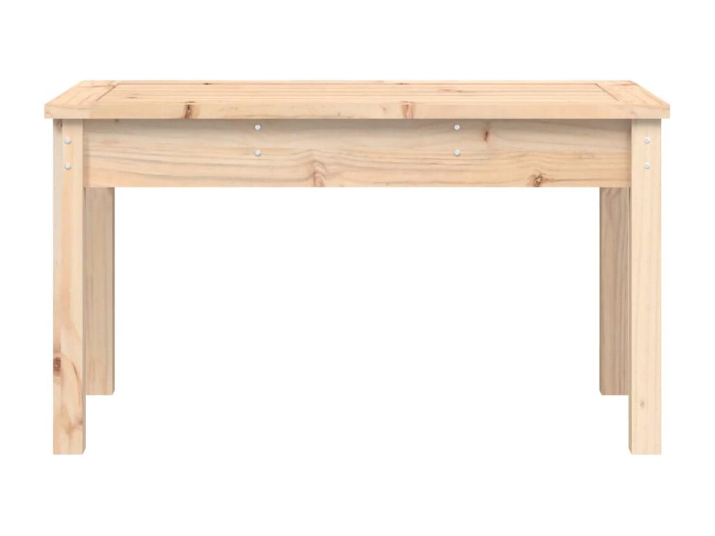 Garden bench, brown wood furniture, 80x44x45 cm, 02 0011333 FDPU23241