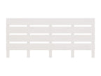 White Headboard 120x3x80 cm Solid Pine Wood KYAR90603