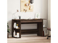 Brown oak desk 140x50x75 cm engineered wood YYRW11979