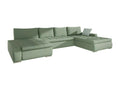 Decohaute 106 Green Corner Sofa with Sleeping Function and Bedding Box, 394x213x80cm PZKP46374