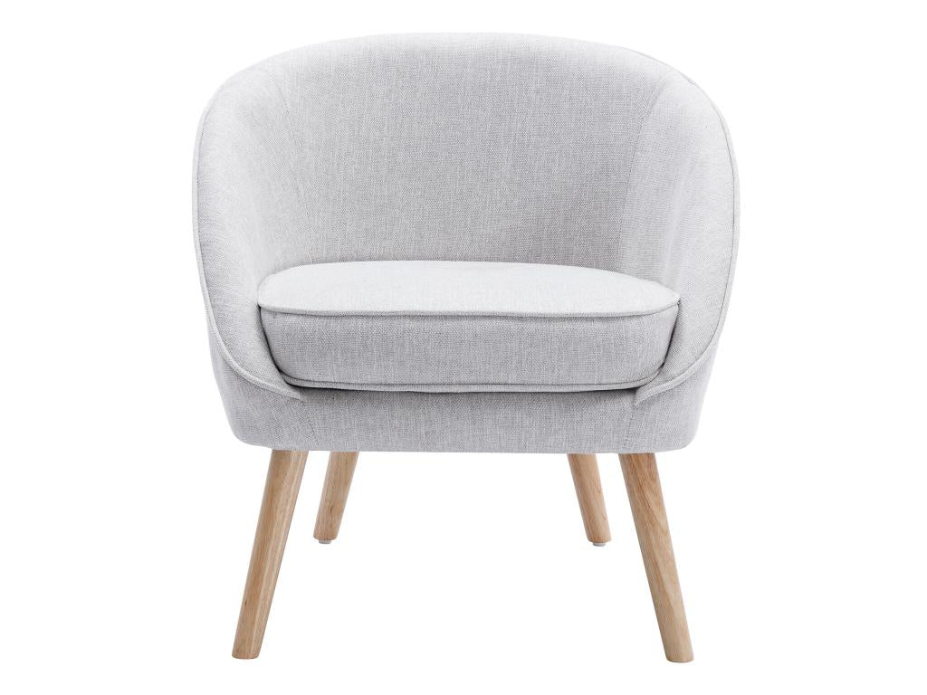 Decohaute BNWO92889 light grey fabric armchair