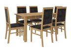 Beech wood and fabric chair, Decohaute-Tissu 27103 EIJX57083