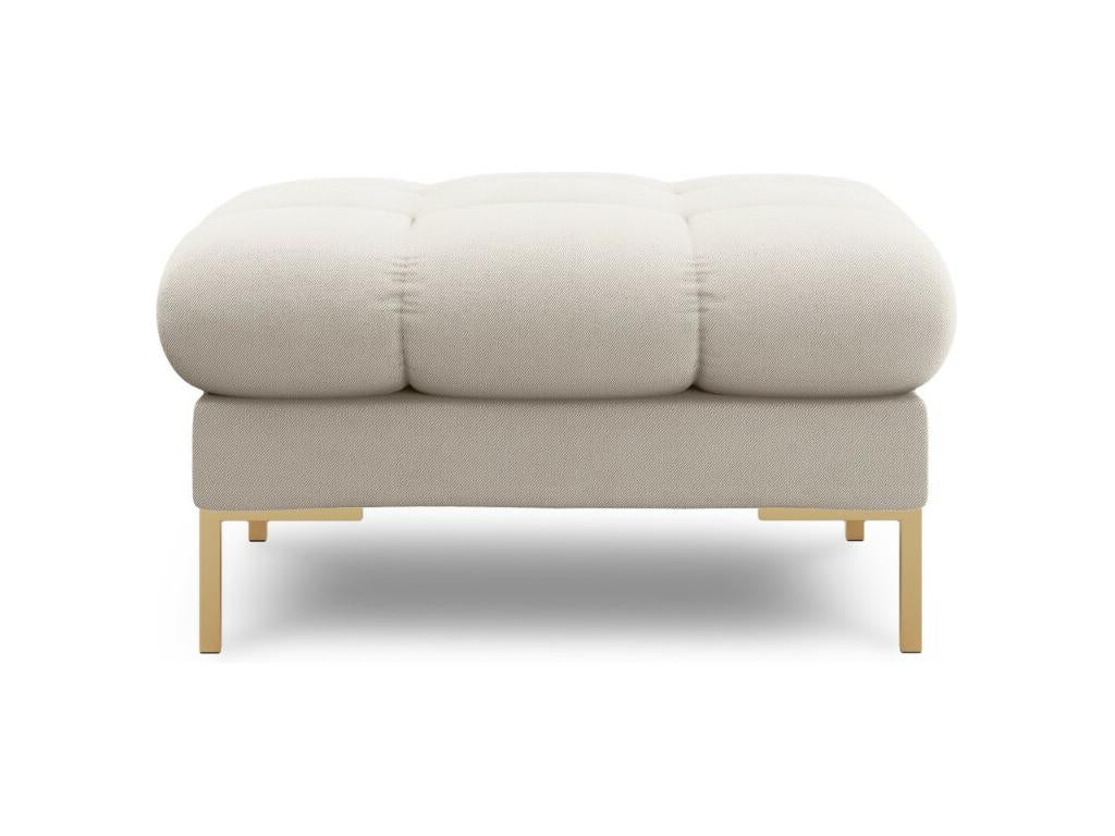 Domopure - Domopure pouf in beige structural fabric - 60x60x41cm BJJW96178