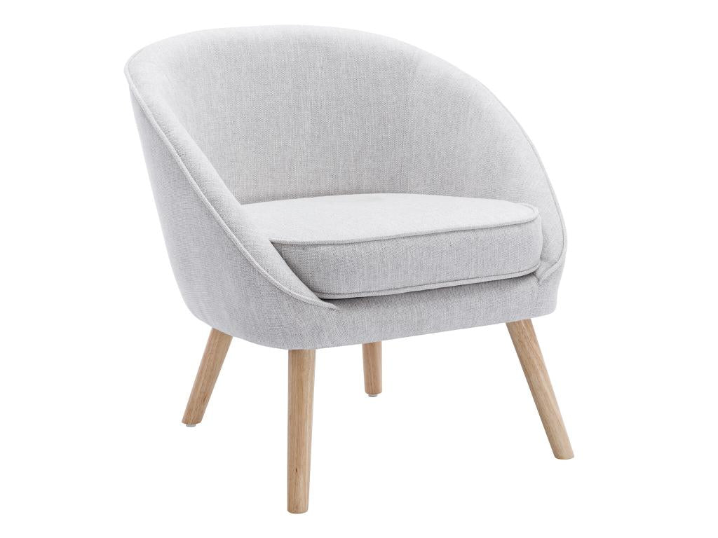 Decohaute BNWO92889 light grey fabric armchair
