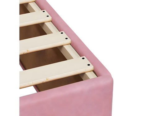 Pink bed frame 180x200 cm Velvet ZVGJ84672