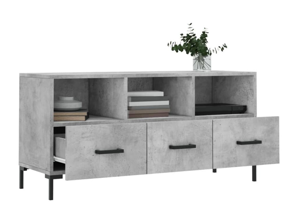 TV stand, concrete grey, 102x36x50 cm, engineered wood, CZMY45659