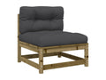 6-piece garden furniture set with cushions, impregnated pine wood RNKG47228