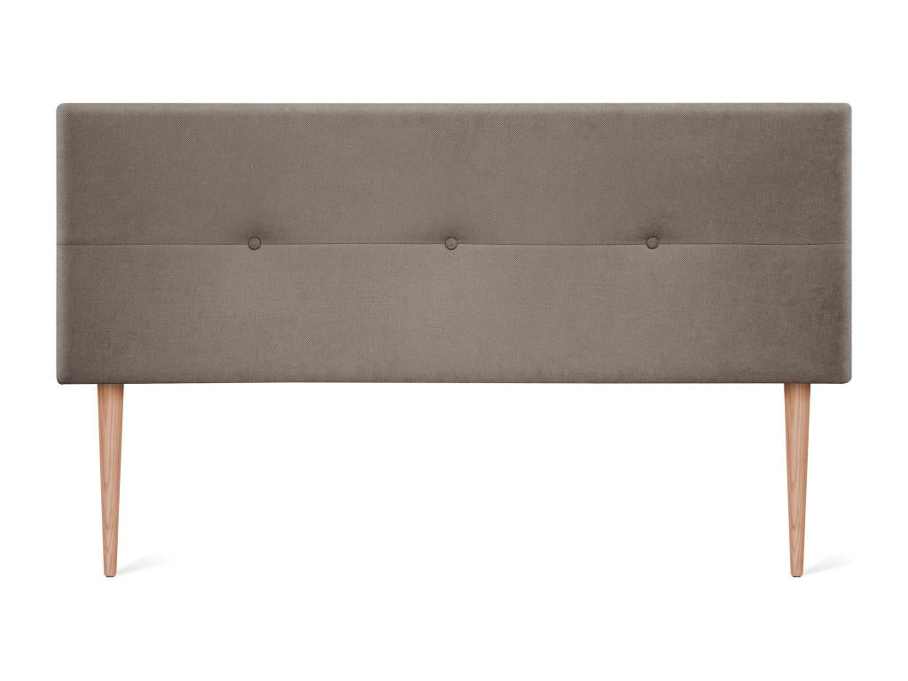 Decohaute Aqualine fabric headboard with buttons, 145x105cm, with legs, for 135/140cm beds - Earth LEXA95550
