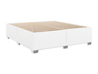 Decohaute bed base with mattress, white, 180x200cm, faux leather, DGMA40237