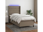 Decohaute bed base with mattress and LED lighting, 90x190 cm, Fabric MGNU35243