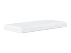Bed with light grey mattress 90x200 cm fabric BQHA93336