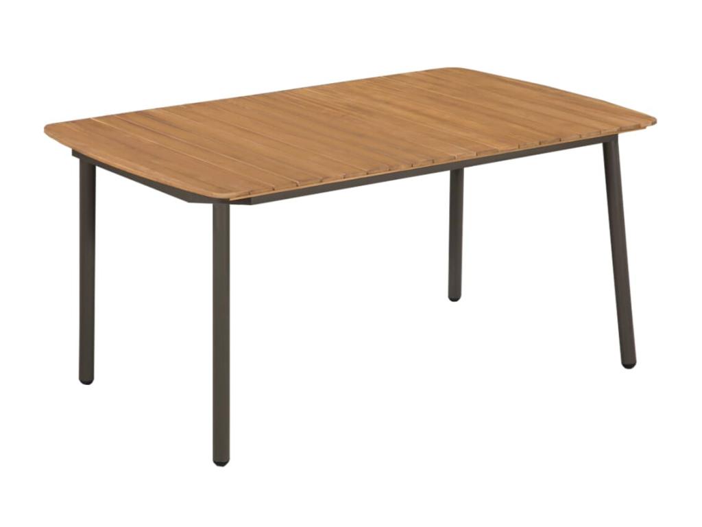 7-piece garden dining set, black woven resin, 12 RNMU63530