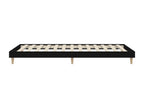 Black bed frame 90x200 cm engineered wood DPSV37187