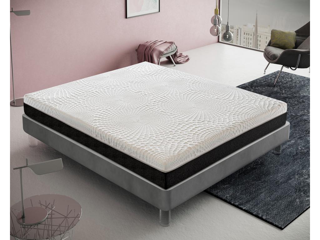 Pocket spring mattress with memory foam, 25 cm high, 13 comfort zones, 140x200 cm, EAAU47534