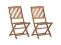 Folding Outdoor Chairs, 2 pcs, Solid Wood, Decohaute, 6 BYTS16726