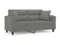 2-seater sofa with dark grey cushions, 140 cm, YNHS03382