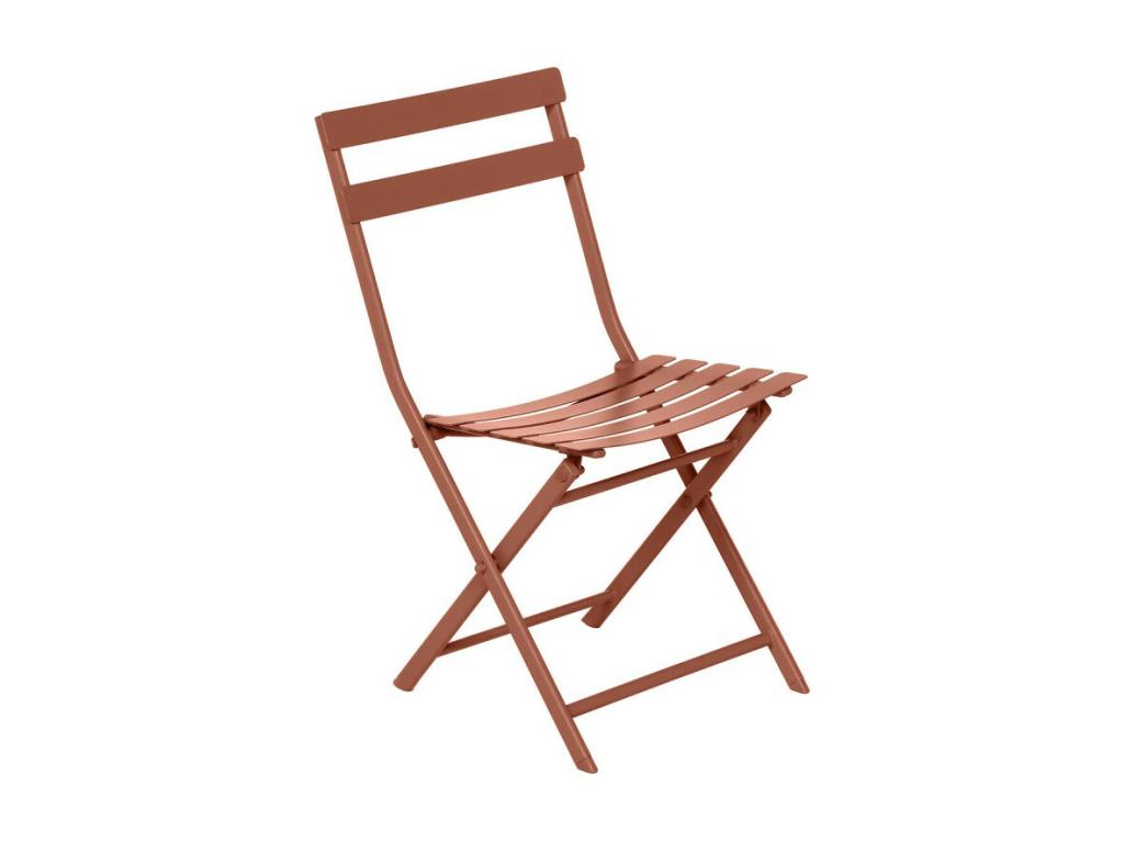Decohaute amber folding metal chair QTBD57636