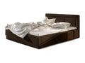 Large square, square, brown faux leather storage bed by Decohaute - 4 sizes - 160x200 ILPU38508