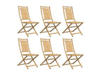Folding garden chairs, set of 6, 46x66x99 cm, Decohaute IOKA99675