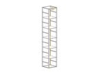 6-Tier Wall Shelf Switch I 176cm Black NEUY33975
