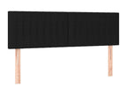 Decohaute bed base with black mattress 140x200 cm fabric UDDS55870
