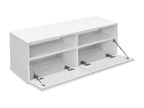 TV stand, engineered wood, 95x35x36 cm, white, CFAA50886